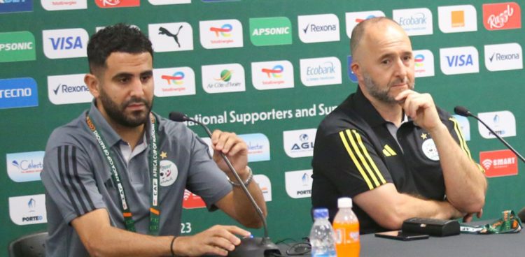 Riyad Mahrez et Djamel Belmadi